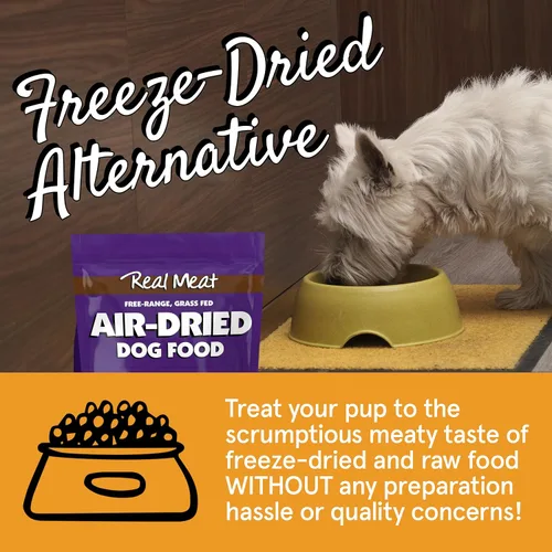 Miniatura 5 de TRMC Real Meat - Alimento para perros secado al aire con cordero real, dos bolsas de 5 libras de alimento para perros de carne real sin cereales