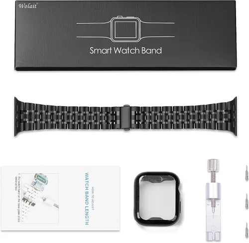 Miniatura 6 de Wolait Compatible con correas de Apple Watch para hombres de 1.929 in 1.811 in 1.772 in 1.732 in 1.654 in 1.614 in 1.575 in 1.496 in, correas