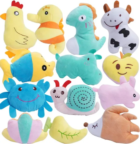 Miniatura 3 de HDMOTU Paquete de 26 juguetes chirriantes suaves para perros pequeños y medianos, juguetes chirriantes favoritos lindos y cómodos para cachorros