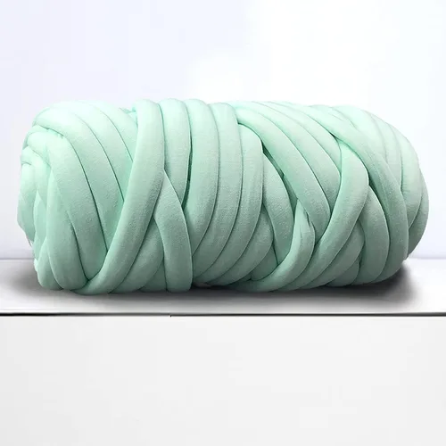 Miniatura 15 de Hilo grueso para tejido de brazo gigante para manta de nudo trenzado, hilo grueso jumbo tuerce tubular Ya rn suave extra grueso Yar n, tejido Gris