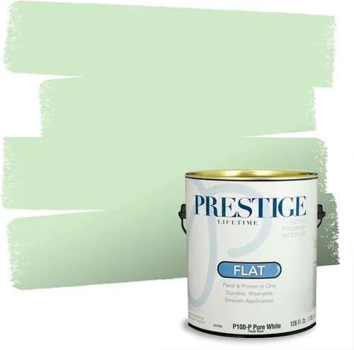 Miniatura 215 de PRESTIGE Pintura exterior e imprimación en uno, aloe, plano, 1 galón