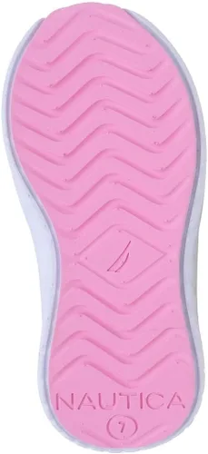 Miniatura 5 de Nautica Tenis sin cordones para niña, zapatos deportivos para correr, caminar, jugar tenis y deportes (niños pequeños)