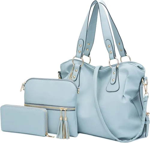 Miniatura 8 de Juego de carteras y carteras para mujer, bolso grande con cartera, 3