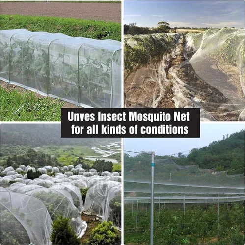 Miniatura 6 de Mosquitera, 8 x 24 pies, red para pájaros para protección de jardín, cubiertas de plantas de insectos para frutas vegetales, red de malla de jardín