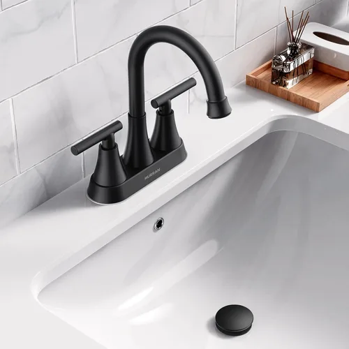 Miniatura 7 de Drenaje de lavabo de baño con desbordamiento, tapón universal para lavabo de baño, drenaje de plástico de drenaje rápido con colador 2 x negro mate