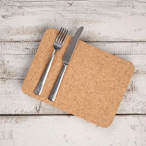 Miniatura 6 de T & G mesa rectangular esteras en corcho, 28 x 20 x 0,6 cm, 6 unidades)