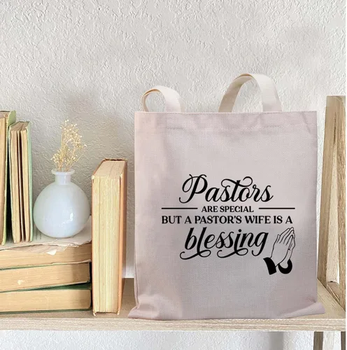 Miniatura 3 de BDPWSS Pastor esposa regalo de agradecimiento pastores son especiales, pero una esposa pastores es una bendición cristiana bolsa de mano