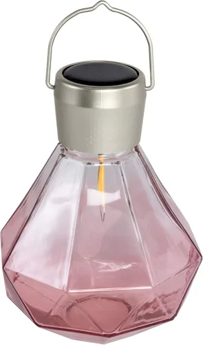 Miniatura 9 de Allsop Luz de gemas – LED solar para exteriores – Vidrio soplado a mano – Impermeable con marco fácil de colgar (leche)