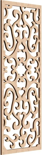 Miniatura 12 de Smithfield Paneles de pared decorativos de madera con calado, 13 3/8 pulgadas de ancho x 34 3/8 pulgadas de alto x 3/8 de alto, roble rojo rojo