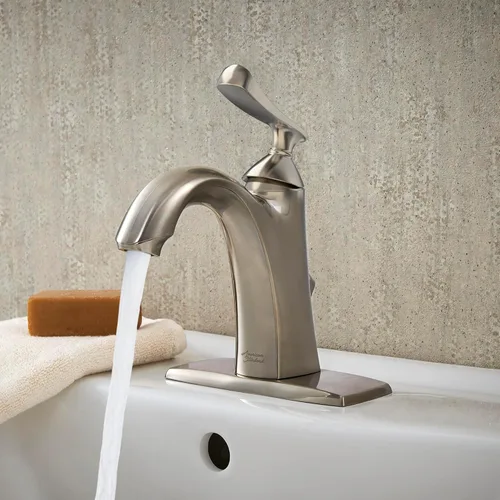 Miniatura 2 de American Standard 7413101.295 Chatfield - Grifo de baño con un solo agujero, 1.2 GPM, níquel cepillado