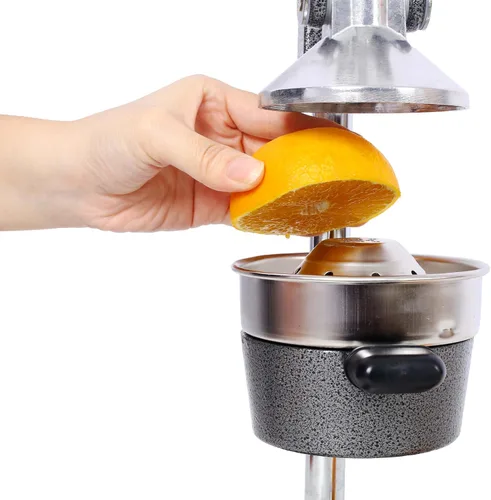 Miniatura 5 de Exprimidor de cítricos de hierro fundido: exprimidor manual de naranja de grado comercial, exprimidor de prensa manual resistente para naranja limón