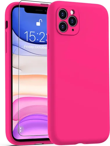 Miniatura 33 de DEENAKIN Funda de silicona compatible con iPhone 12 con protector de pantalla, mejora la protección de la cámara, funda protectora suave y flexible