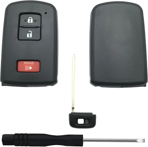 Miniatura 6 de Carcasa de repuesto para llave de automóvil Toyota Land Cruiser RAV4 4Runner Prius C V Sequoia Tacoma Tundra Corolla llavero de automóvil Csae negro