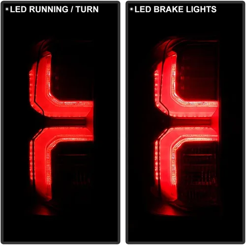 Miniatura 7 de KEEKPO - Para Chevy Silverado 1500 del 2016 al 2018, juego de luces LED de cola de fábrica, luces de freno de reemplazo, izquierda+derecha Rojo