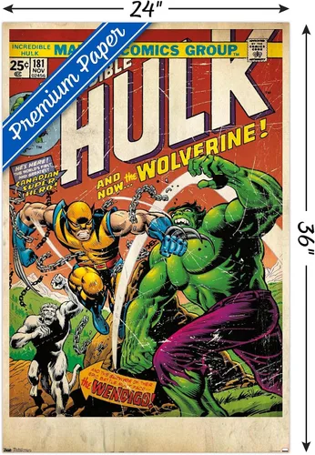 Miniatura 3 de 24x36 Marvel Comics Wolverine - Póster de pared con cubierta, 36 pulgadas de largo x 24 pulgadas de ancho, versión sin marco