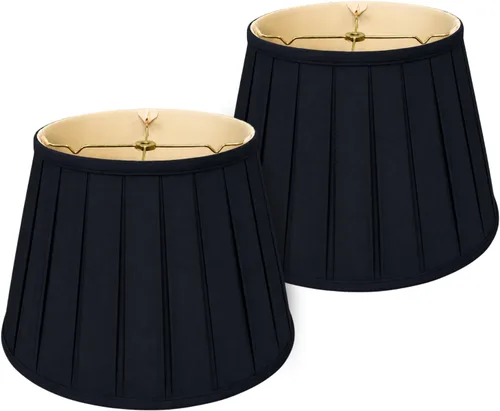 Miniatura 18 de Royal Designs, Inc. Empire English Pleat Lamp Shade, BSO-724-14BG, 10 x 14.5 x 10, Beige