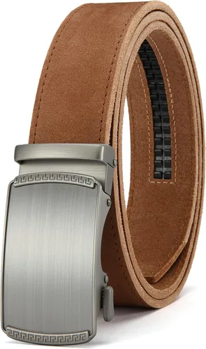 Miniatura 22 de CHAOREN Cinturón para hombre de cuero con trinquete - Ajuste personalizable, estilo sin esfuerzo (35 mm)