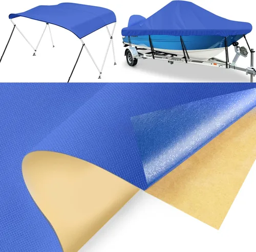 Miniatura 8 de Kit de reparación de cubierta de barco, 600D Super Stick Autoadhesivo Kit de reparación de cubierta de barco para reparar cubierta de piscina