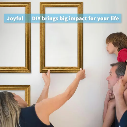 Miniatura 7 de Art3d - Juego de 6 molduras precortadas para pared, paneles de revestimiento para montar, para interior, sala de estar, dormitorio, se instalan