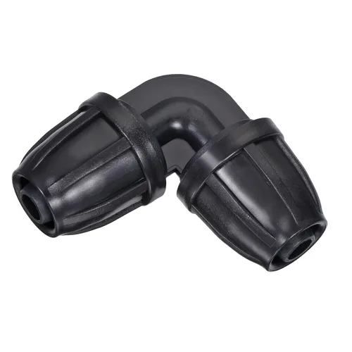 Miniatura 6 de MECCANIXITY Codo de riego por goteo, accesorio de púas de 0.315 in/0.433 in para jardín, cinta de goteo, sistema de rociadores, color negro, paquete