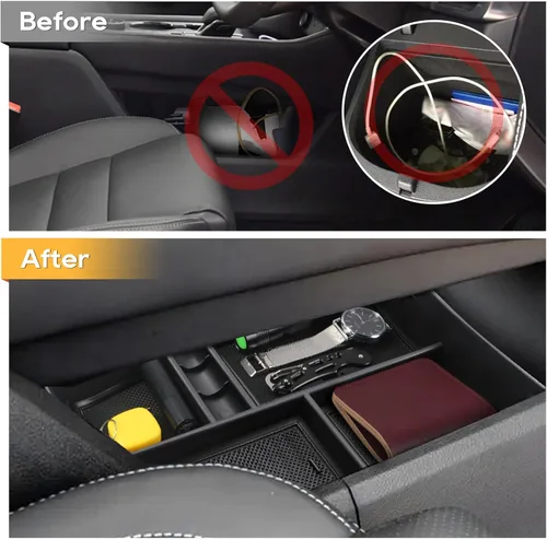 Miniatura 2 de LFOTPP Organizador de consola central inferior para Nissan Rogue 2021 2022 2023 2024 2025 2026 Nissan Rogue [S/SL/SV/Platinum] T33 Caja