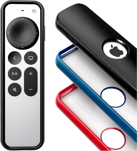 ReliaMount Funda para controles remotos Apple TV, protección contra caídas de alta calidad y cómoda de sostener, diseñada en Estados Unidos (negro