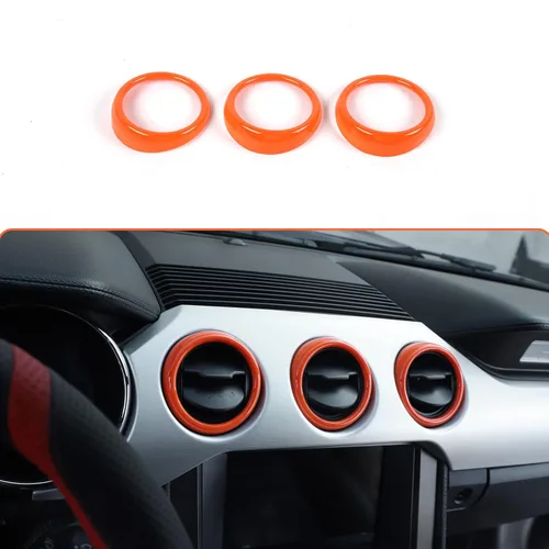 Miniatura 8 de RT-TCZ Anillo de cubierta de ventilación de salida de aire acondicionado para consola central, accesorios interiores para Ford Mustang 2015-2022, 3