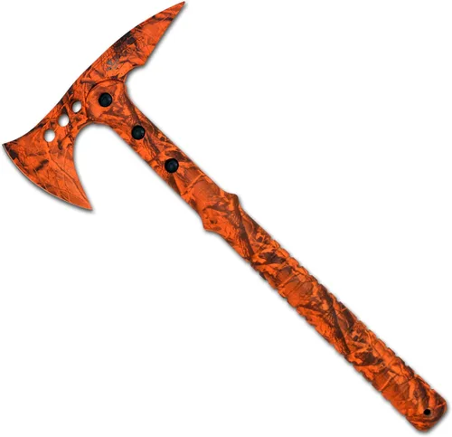 Miniatura 3 de Snake Eye Tactical Hacha de lanzamiento Tomahawk - Hacha táctica de lanzamiento con funda y hacha de lanzamiento de competencia (camuflaje naranja)