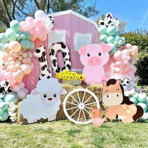 Miniatura 5 de Globos con estampado de vaca de 40 pulgadas, globo de número 0 blanco y negro con temática de vaquera, suministros de decoración de fiesta
