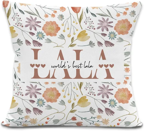 Lala - Fundas de almohada de regalo, regalos de cumpleaños de Navidad para abuela, Día de la Madre, las mejores fundas de almohada decorativas Lala