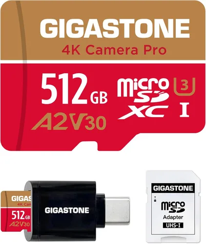Miniatura 9 de Recuperación de datos de 5 años: tarjeta micro SD de 512 GB, cámara 4K Pro, A2 V30 para smartphone, Gopro, cámaras de acción, grabación de video 4K
