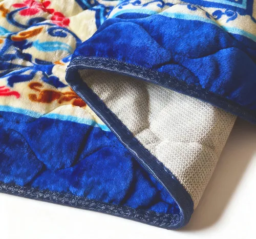 Miniatura 6 de JE JOUE Alfombra de oración musulmana, islámica, suave, grande, para oración islámica, islámica, gruesa para hombres y mujeres, Janamaz, Sajadah Azul