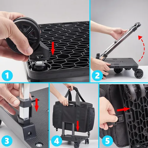 Miniatura 4 de Bolsa para máquina de coser con ruedas universales, funda de transporte para máquina de coser con cremalleras YKK, compatible con la mayoría