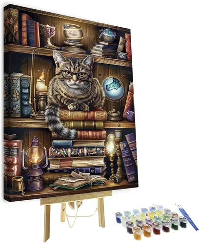 Miniatura 13 de Kit de pintura por números de playa con rocas para adultos, Moonbend DIY Kit de pintura al óleo, lienzo nocturno, pigmento acrílico, pintura
