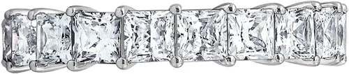 Miniatura 8 de Tienda Essentials Anillo de plata de ley con corte princesa hecho con circonita cúbica Infinite Elements (anteriormente colección Tienda)