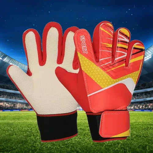 Miniatura 4 de Guantes de portero de fútbol para adultos, para hombres y mujeres, portátiles, antideslizantes, protección para los dedos, elegante agarre fuerte