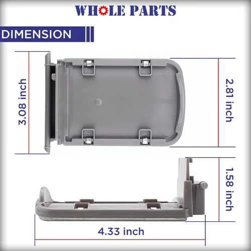 Miniatura 7 de Whole Parts - Conjunto de palanca para dispensador de refrigerador Whole Parts DA97-11867A, repuesto y compatible con algunos refrigeradores