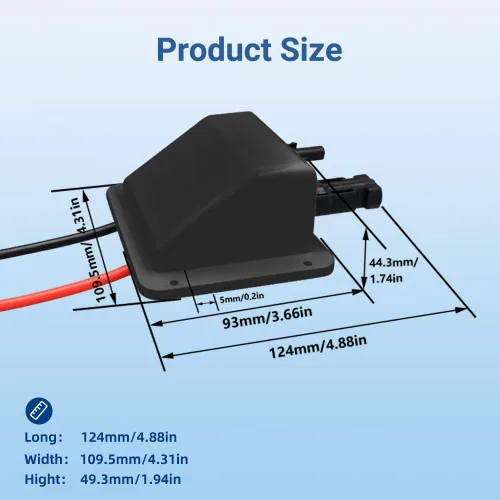 Miniatura 6 de Glándula de entrada de cable solar Slocable, carcasa de entrada de doble cable solar con cable de 10 pies 10awg, IP68 resistente a los rayos UV
