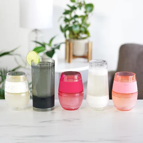 Miniatura 14 de Host Freeze Copas de champán, juego de copas de vino espumoso irrompibles de doble pared congelables, sin tallo, copas de plástico para mimosas