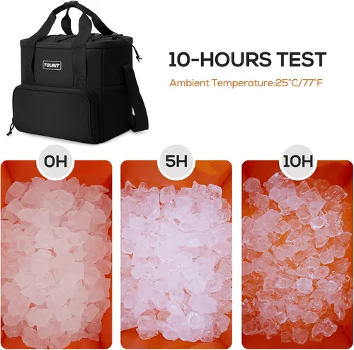 Miniatura 2 de TOURIT Bolsa de enfriador suave pequeña aislada, bolsa de enfriador de almuerzo de 24/35/46 latas, caja de hielo, enfriadores portátiles y a prueba