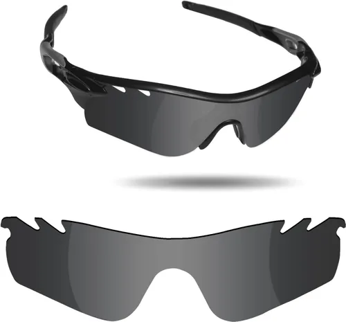 Miniatura 2 de Fiskr Lentes de repuesto para gafas de sol Oakley RadarLock Path, 2 pares empaquetados para OO9181