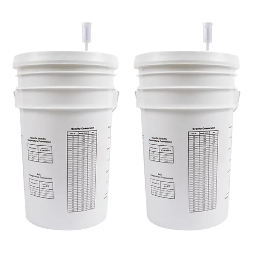 Miniatura 9 de Fastrack Cubo de fermentación de 6.5 galones con tapa, blanco, cubo de fermentación 100% libre de BPA de grado alimenticio para tu cerveza, vino