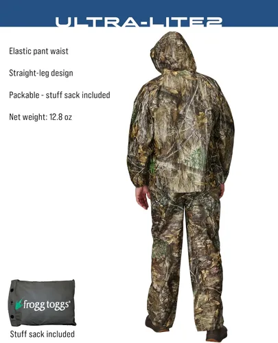 Miniatura 3 de FROGG TOGGS Traje de lluvia impermeable transpirable Ultra-Lite2 de 2 capas para hombre