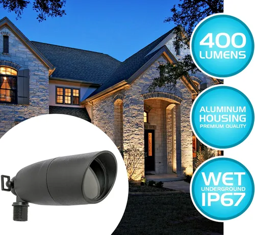 Miniatura 6 de Westgate Foco LED de paisaje impermeable, iluminación direccional ajustable para patio, terraza, jardín, camino, área de piscina, todos