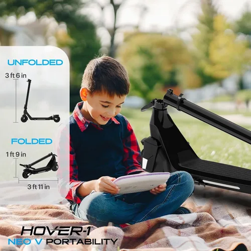 Miniatura 5 de Hover-1 Neo Family Foldable Electric Scooter with 300W/250W/200W Rated Brushless Motor, 16/14/12 mph Max Speed, 8.5"/6.5” Wheels, 10/7 Mile Range