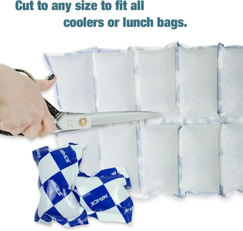 Miniatura 3 de Paquetes de hielo para enfriar y enviar, paquetes de hielo seco de larga duración para envío de alimentos congelados para envío, hojas de hielo