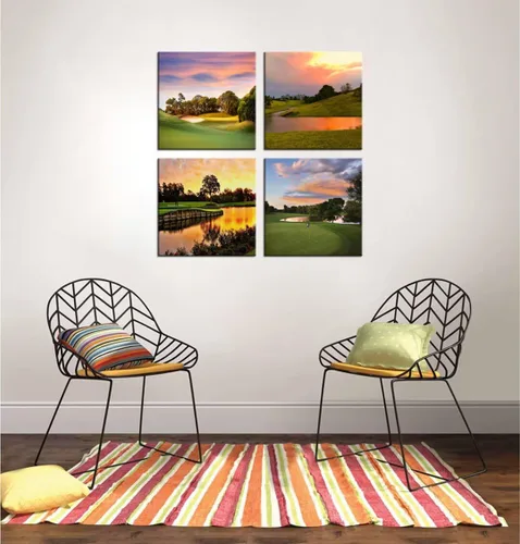 Miniatura 3 de Pankila Imágenes artísticas para pared de campo de golf, póster en lienzo impreso de golf de Estados Unidos, decoración de pared para sala de estar