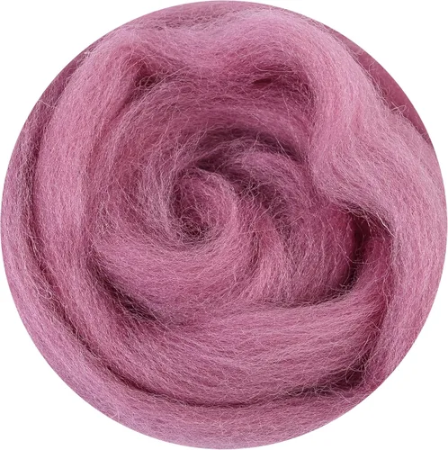 Miniatura 106 de 24 tipos de lana rosa, 4.23 oz (120 g), adecuado para fieltro húmedo y fieltro de aguja de telas hiladas de lana. Un paquete de prueba está Tonos