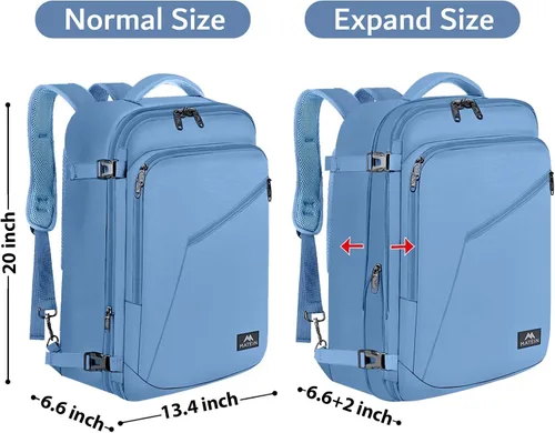 Miniatura 61 de MATEIN - Mochila de viaje extragrande de 10.56 galones, mochila de viaje ampliable apta para aerolíneas, para viajeros de fin de semana, hombres