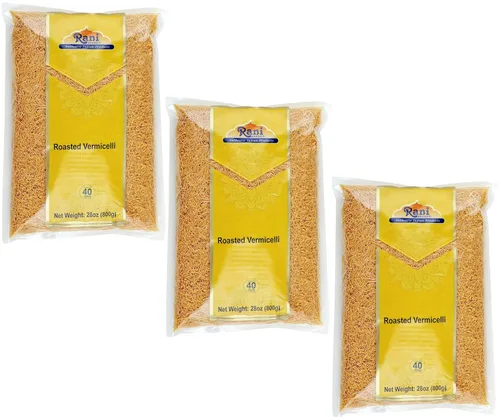Miniatura 9 de Fideos asados Rani (fideos de trigo tostado) 12.25 onzas (12.35 oz), paquete de 6 ~ Todo natural Vegano Sin OMG Origen indio